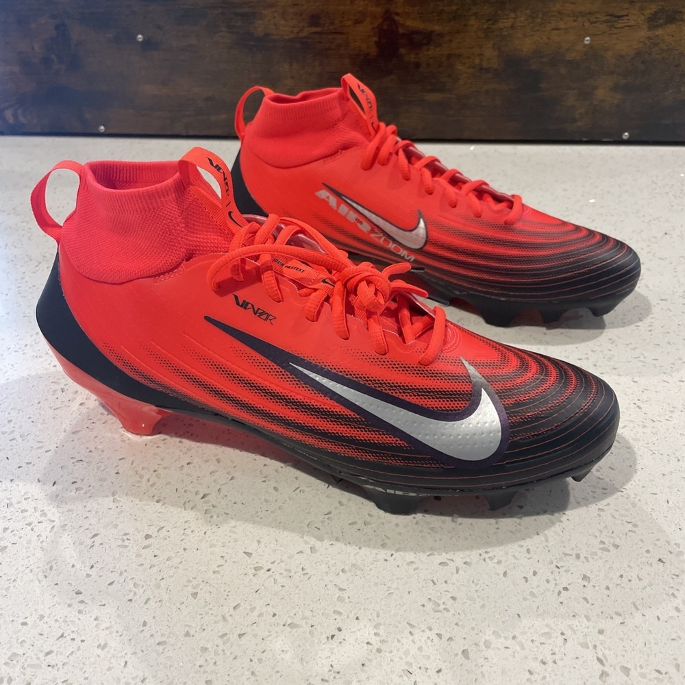 NIKE ZOOM AIR VAPOR PRO 1 NRG FOOTBALL CLEATS HF9409 600 8.5 MENs CRIMSON
